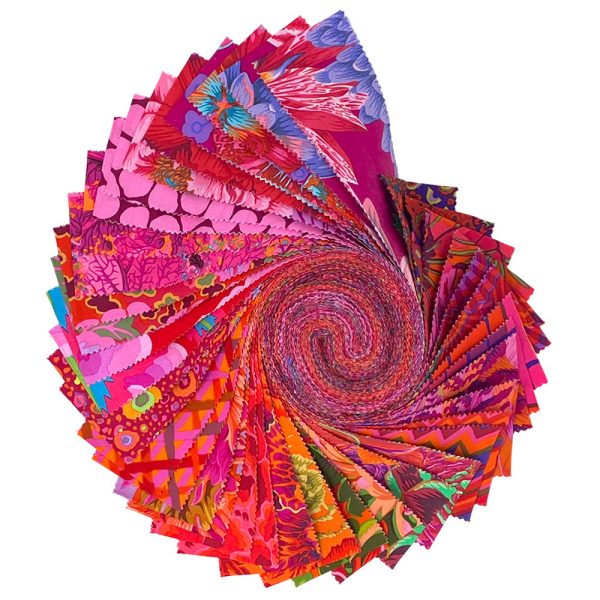 Kaffe Classics Plus (Ruby) - 2.5-Inch Design Roll, 40 pieces - by Kaffe Fassett Collective Online Sale