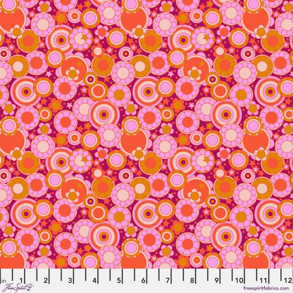 Mythical - Mythical Bloom in Orange - Stacy Peterson for FreeSpirit - PWST020.XORANGE - Half Yard Online